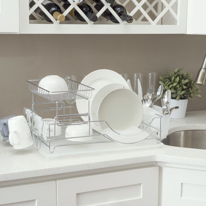 Prep & Savour Stainless Steel Countertop Dish Rack & Reviews Wayfair